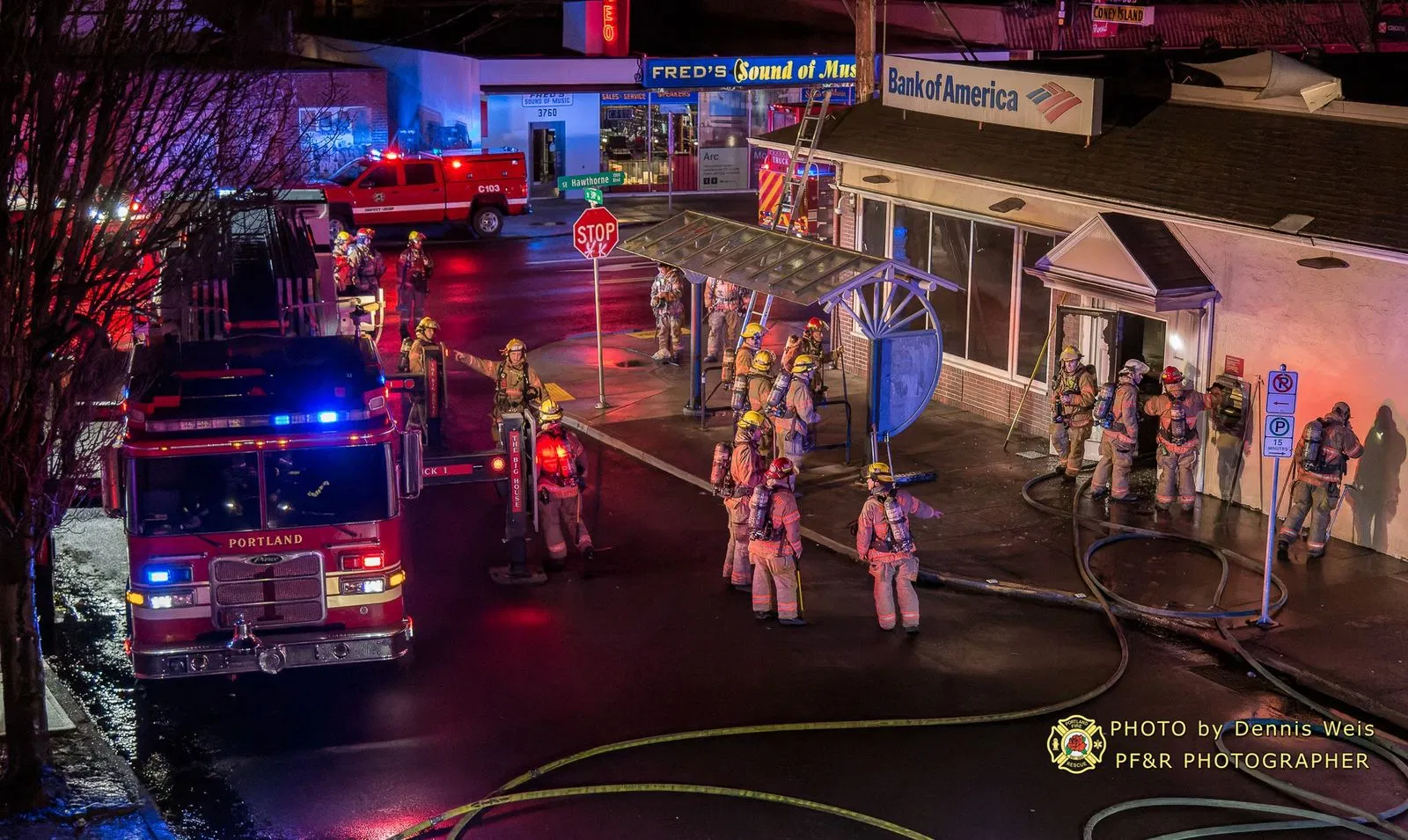 Bank of America Fire Image
