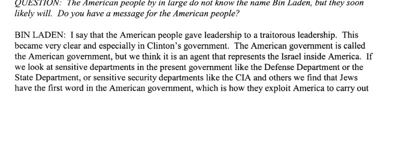 Moussaoui exhibit AQ00081T page 7: ABC News translation of the May 28 1998 interview with the first-word line