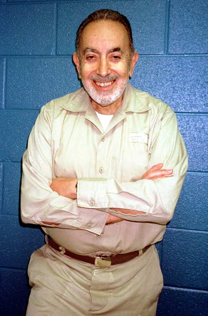 Reuben Sturman in a federal prison uniform