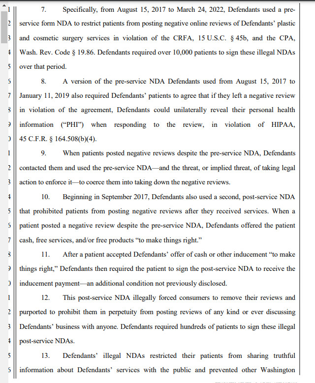 Legal Document Discussing NDAs