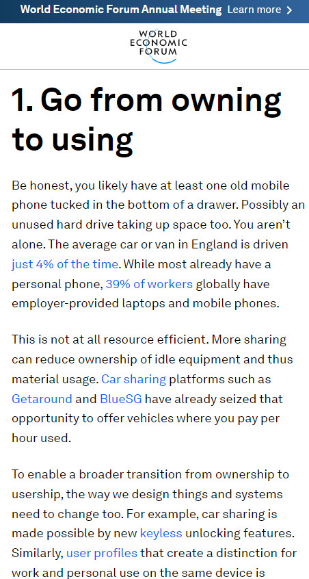 Image From Statement Regarding Going From Owning to Using