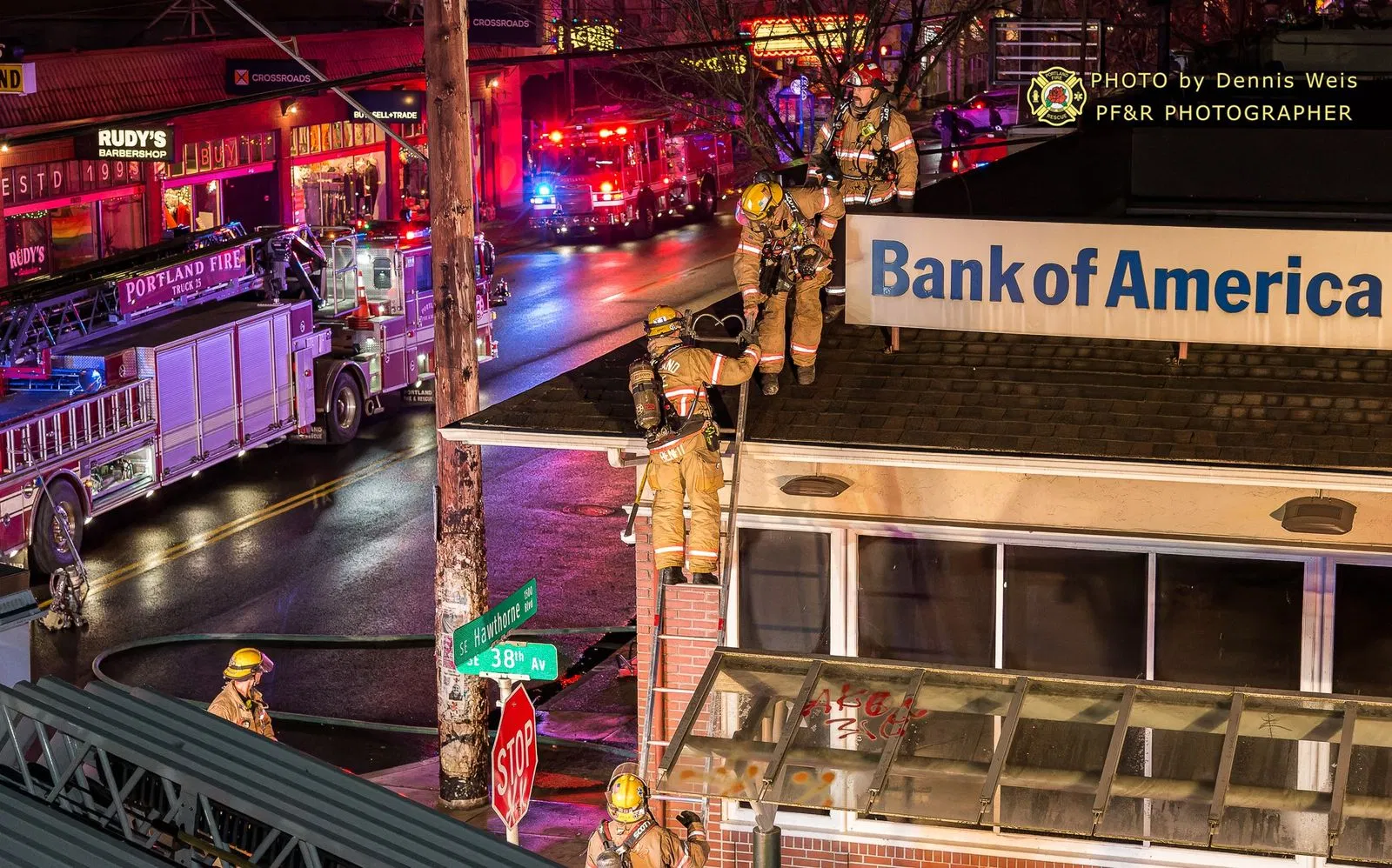 Bank of America Fire Image