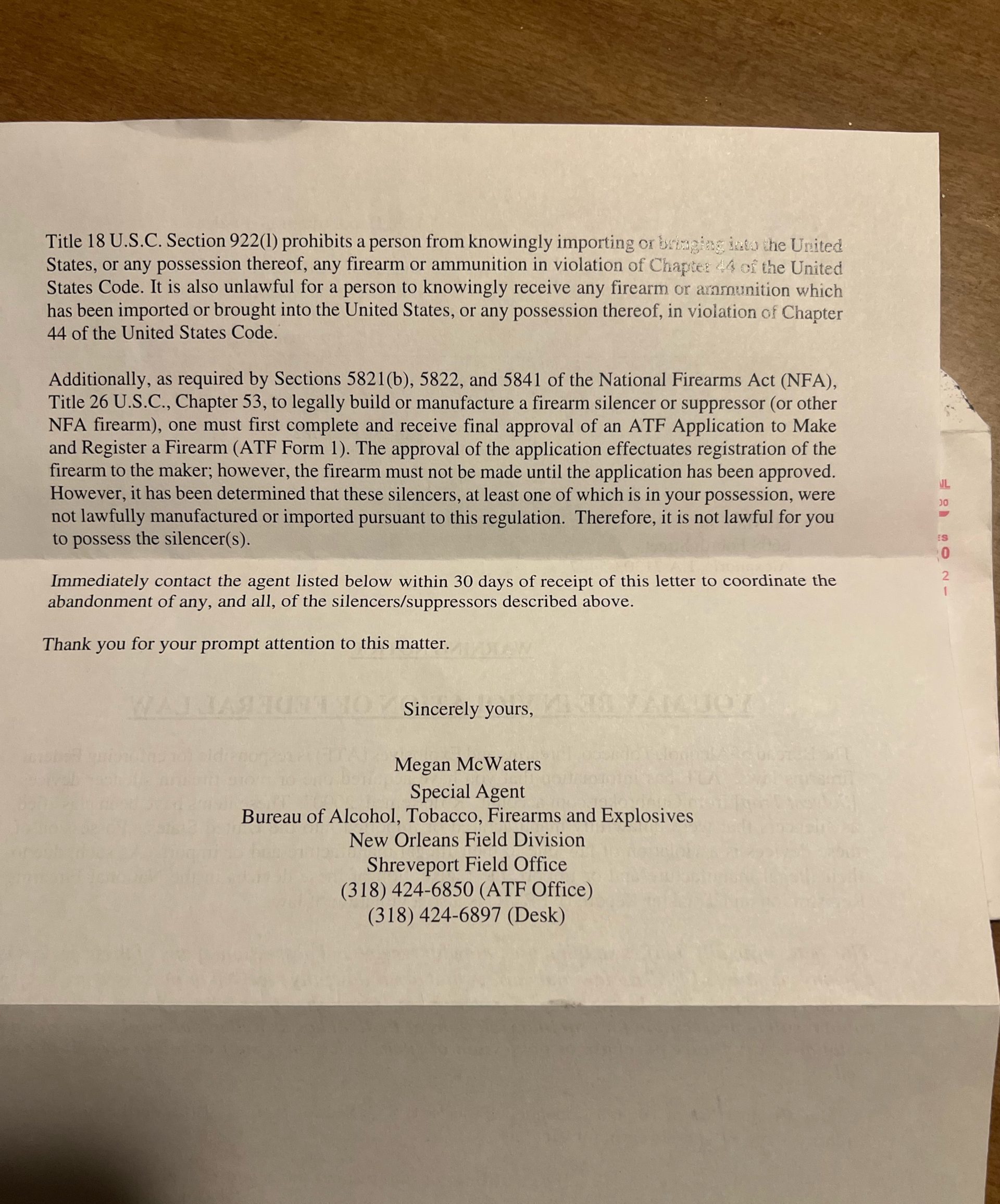 DOJ Letter Page 2
