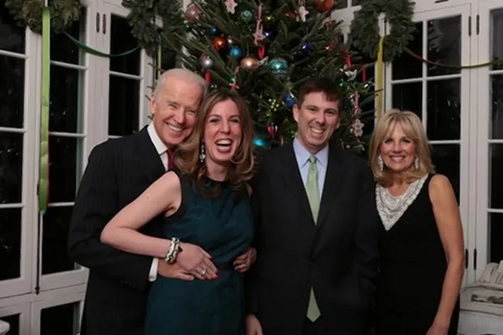 Joe Biden and Amy Parnes