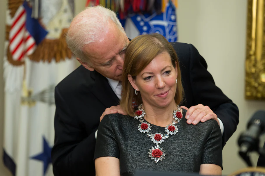 Joe Biden and Stephanie Carter