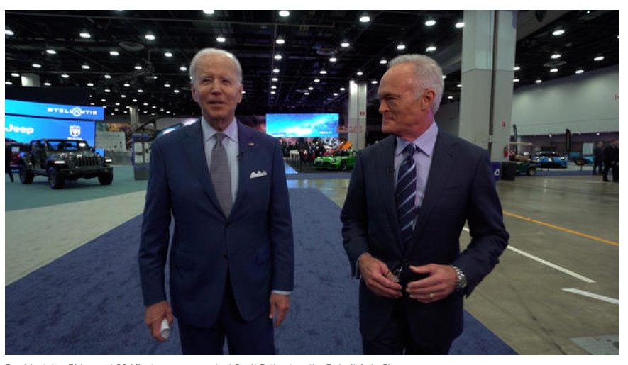 Joe Biden giving an interview