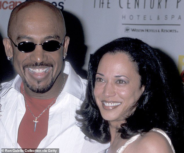 Montel Williams and Kamala Harris