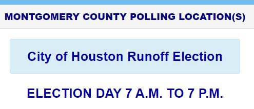 Montgomery County Polling Locations