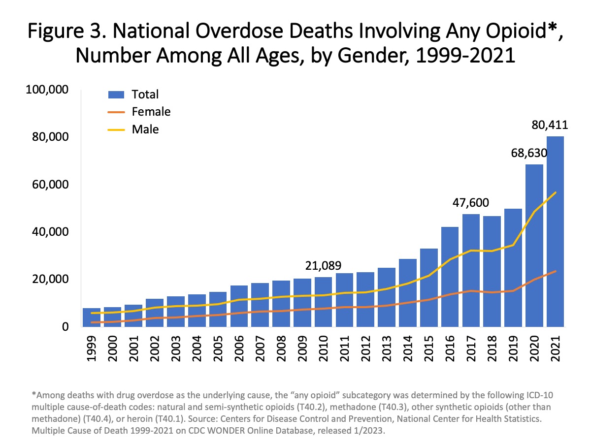 Opiod Deaths Over Time