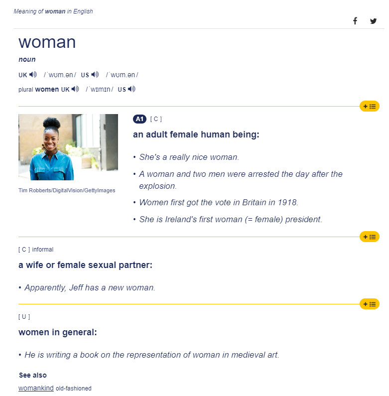 Original Definition of Woman