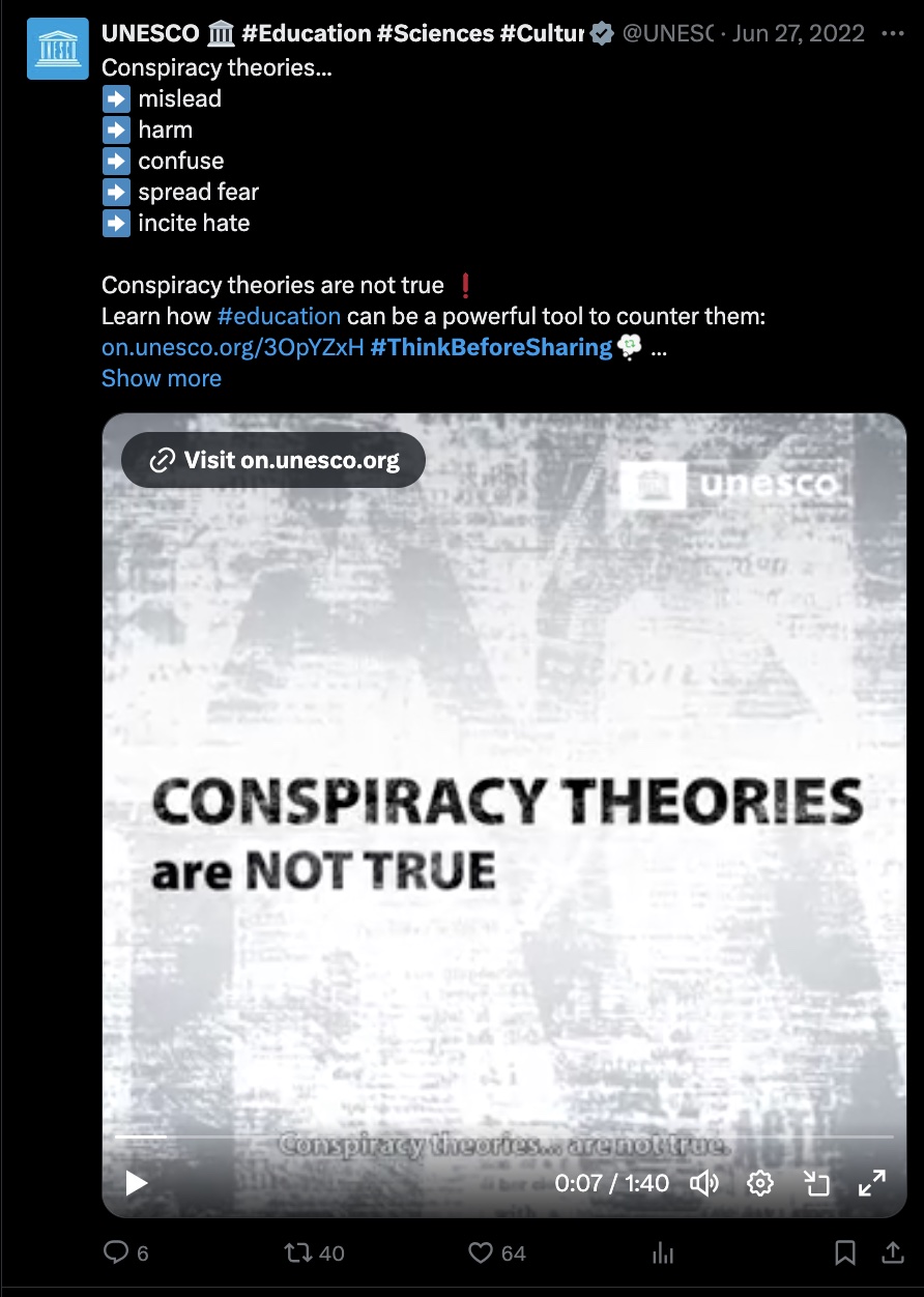 UNESCO Tweet